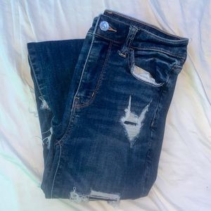 american eagle ripped skinny jeans